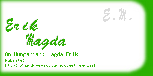 erik magda business card